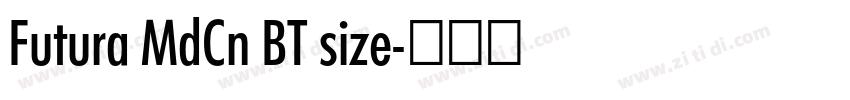 Futura MdCn BT size字体转换